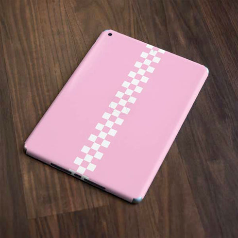 Pink Checkerboard Apple iPad Skin
