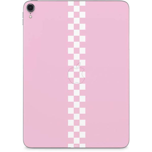 Pink Checkerboard Apple iPad Pro Skin