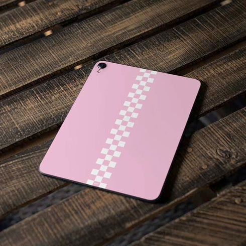 Pink Checkerboard Apple iPad Pro Skin