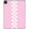 Pink Checkerboard iPad Pro 11in (2024) Clear Case