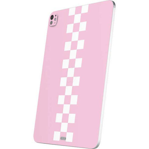 Pink Checkerboard iPad Pro 13in M4 (2024) Skin