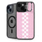 Pink Checkerboard iPhone 13 Kickstand Case
