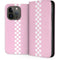 Pink Checkerboard iPhone 15 Pro Folio Case