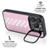 Pink Checkerboard iPhone 15 Pro Max Kickstand Case