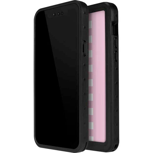 Pink Checkerboard iPhone 15 Pro Waterproof Case