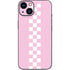 Pink Checkerboard iPhone 15 Skin