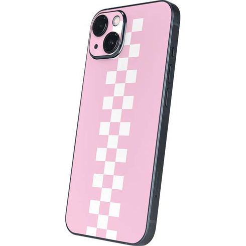 Pink Checkerboard iPhone 15 Skin