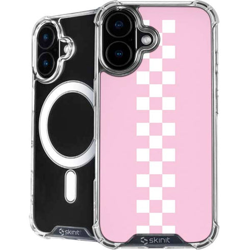 Pink Checkerboard iPhone 16 Plus MagSafe Case