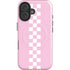 Pink Checkerboard iPhone 16 Plus Magsafe Impact Case