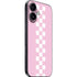 Pink Checkerboard iPhone 16 Plus Skin