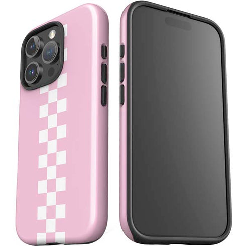 Pink Checkerboard iPhone 16 Pro Impact Case