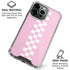 Pink Checkerboard iPhone 16 Pro Max Clear Case