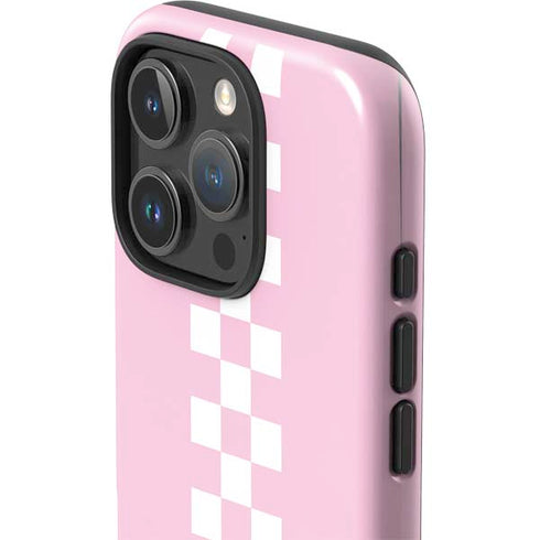 Pink Checkerboard iPhone 16 Pro Max Impact Case