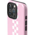Pink Checkerboard iPhone 16 Pro Max Impact Case