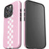 Pink Checkerboard iPhone 16 Pro Max Impact Case