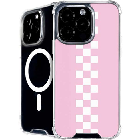 Pink Checkerboard iPhone 16 Pro Max MagSafe Case