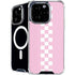 Pink Checkerboard iPhone 16 Pro Max MagSafe Case