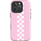Pink Checkerboard iPhone 16 Pro Max Magsafe Impact Case