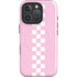 Pink Checkerboard iPhone 16 Pro Max Magsafe Impact Case