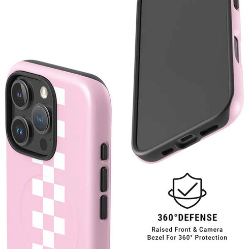 Pink Checkerboard iPhone 16 Pro Max Magsafe Impact Case