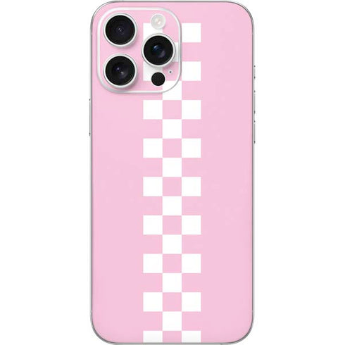 Pink Checkerboard iPhone 16 Pro Max Skin