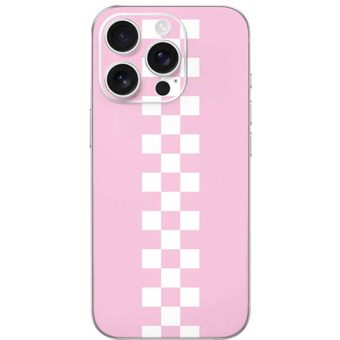 Pink Checkerboard iPhone 16 Pro Skin