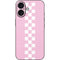 Pink Checkerboard iPhone 16 Skin