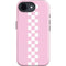 Pink Checkerboard iPhone 16e Impact Case