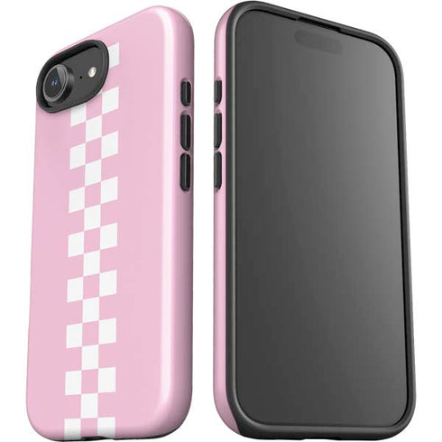 Pink Checkerboard iPhone 16e Impact Case