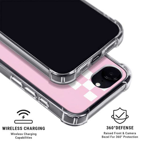 Pink Checkerboard iPhone 16e MagSafe Case