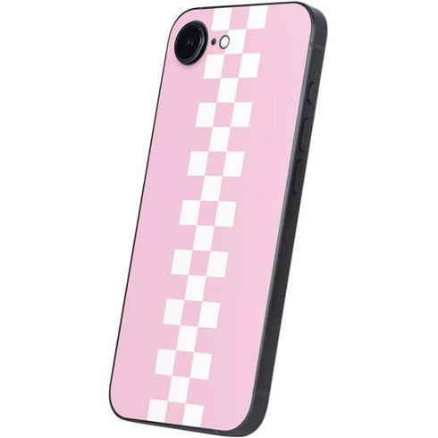 Pink Checkerboard iPhone 16e Skin