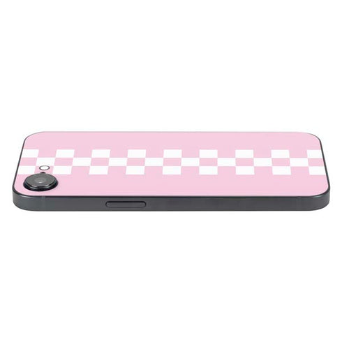 Pink Checkerboard iPhone 16e Skin