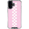 Pink Checkerboard iPhone 17 Clear Case