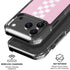 Pink Checkerboard iPhone 18 Pro Clear Case