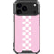 Pink Checkerboard iPhone 18 Pro Max Clear Case
