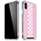 Pink Checkerboard iPhone X/XS Clear Case