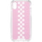 Pink Checkerboard iPhone XS Clear Case