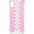 Pink Checkerboard iPhone XS Clear Case