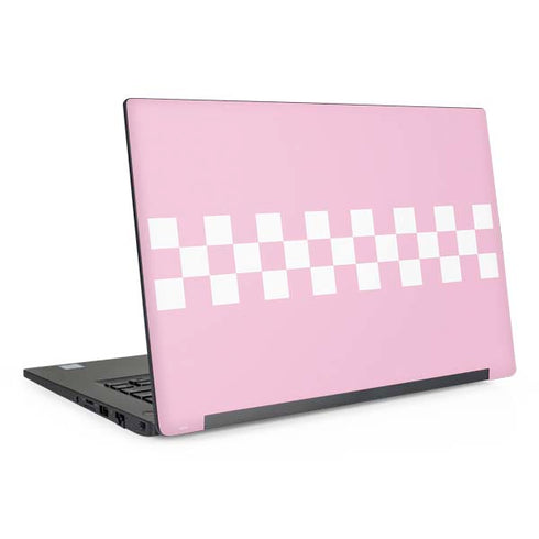 Pink Checkerboard Dell Latitude Skin