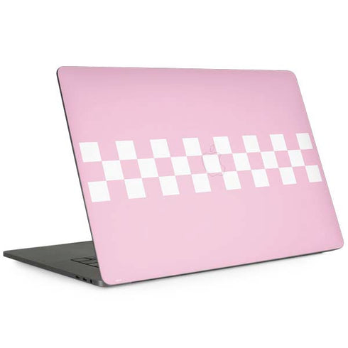 Pink Checkerboard MacBook Skins