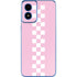 Pink Checkerboard Moto G Play 4G (2024) Skin