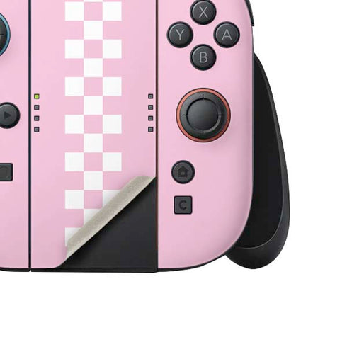 Pink Checkerboard Nintendo Switch 2 (2025) Joy-Con Controller Skin