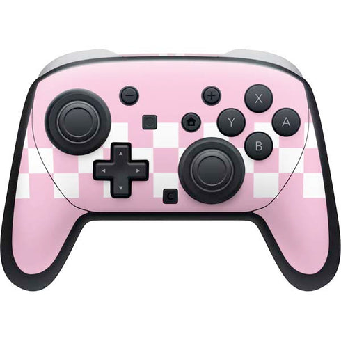 Pink Checkerboard Nintendo Switch 2 (2025) Pro Controller Skin