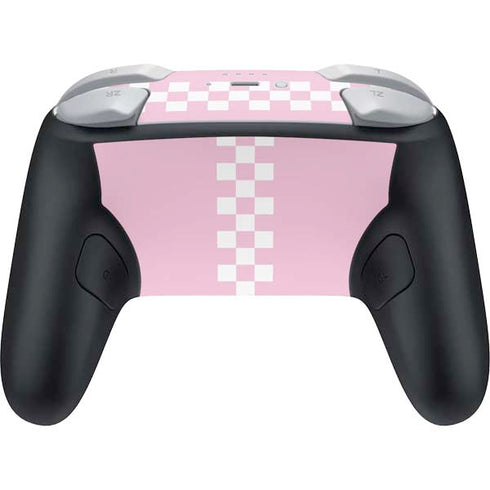 Pink Checkerboard Nintendo Switch 2 (2025) Pro Controller Skin