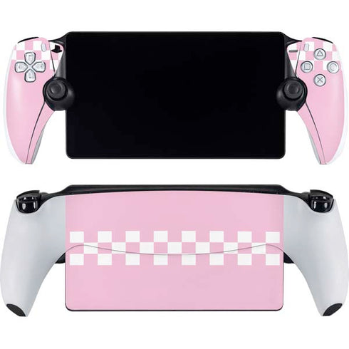 Pink Checkerboard PlayStation PS5 Skins