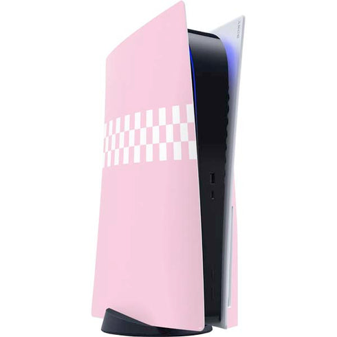 Pink Checkerboard PlayStation PS5 Skins