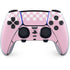 Pink Checkerboard PS5 DualSense Edge Pro Controller Skin