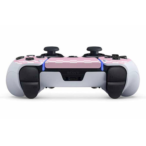 Pink Checkerboard PS5 DualSense Edge Pro Controller Skin