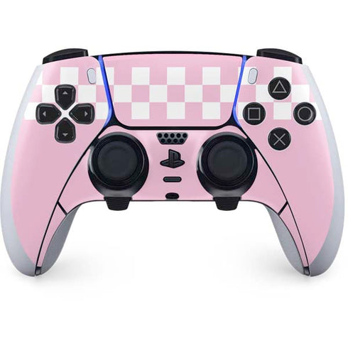 Pink Checkerboard PlayStation PS5 Skins