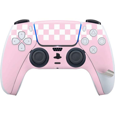 Pink Checkerboard PS5 Pro Disk Bundle Skin